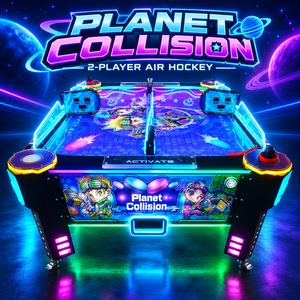 Planet Collision 1-Player Commercial Air Hockey Table | 星球碰撞双人商用空气曲棍球机