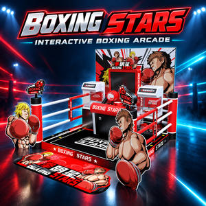 Boxing Stars Boxing Arcade Machine with Ring Platform 舞台版拳击明星拳击游戏机